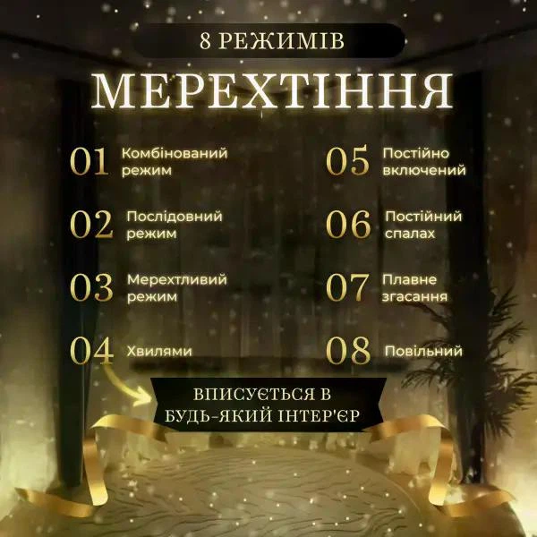 Гирлянда штора хвойная лапа светодиодная 400 LED 3х2 метра жёлтый теплый свет занавес гирлянда для дома улицы новогодний праздничный декор - изображение 4