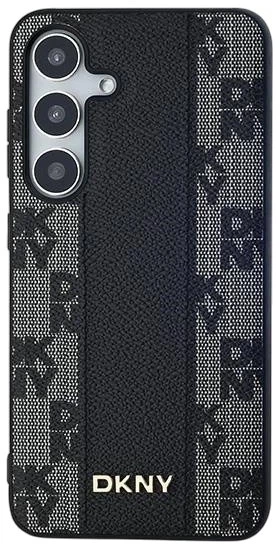 Etui DKNY Leather Checkered Mono Pattern MagSafe do Samsung Galaxy S24 Plus Black (3666339276812) - obraz 3