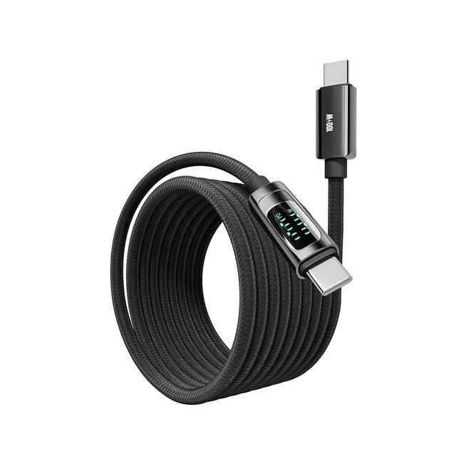 Кабель для зарядки YOKI DISPLAY YK-DI88 Type-C на Type-C 100W 2 м універсальний смарт інтернет шнур для швидкого заряджання айфона iPhone телефона ноутбука смартбука павербанка роутера шнури для ноутбуків смартфонів і планшетів - Фото 3 Кабель для зарядки YOKI DISPLAY YK-DI88 Type-C на Type-C 100W 2 м універсальний смарт інтернет шнур для швидкого заряджання айфона iPhone телефона ноутбука смартбука павербанка роутера шнури для ноутбуків смартфонів і планшетів - изображение 3
