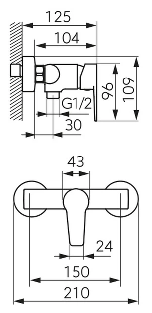 Змішувач для душу Ferro BNT7BL - зображення 2