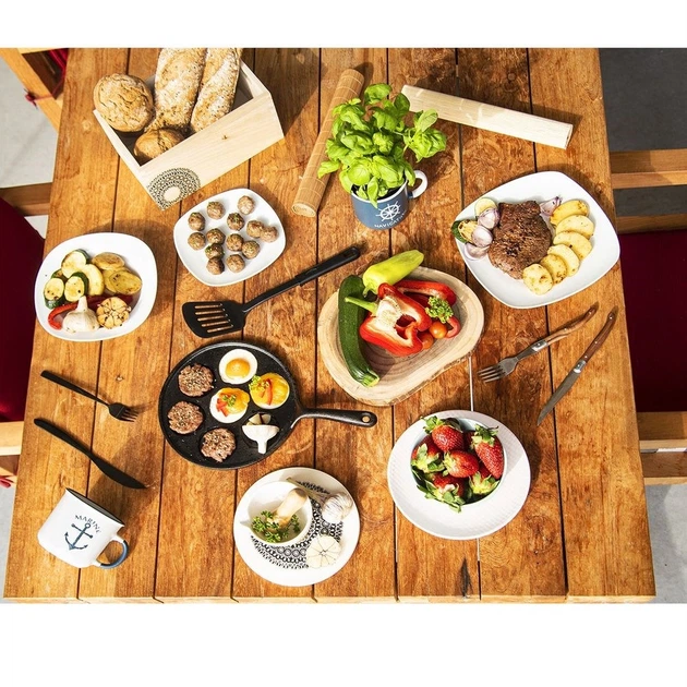 Zestaw sztućców Orion do steków i burgerów stalowe 2 elementy (8592381165451) - obraz 6