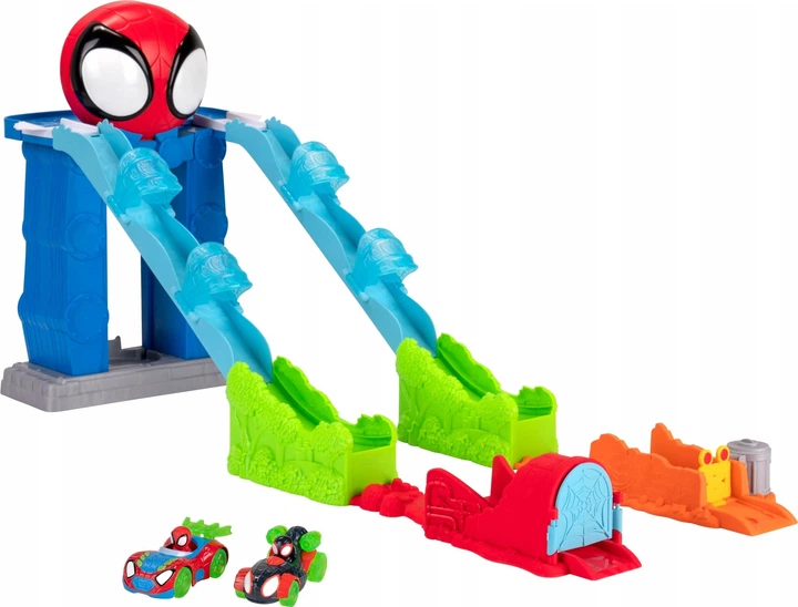 Автомобільний трек Jazwares HQ Spidey Mega Jump з 2 машинками (0191726723677) - зображення 1