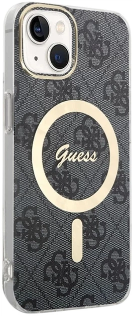 Панель Guess IML 4G MagSafe для Apple iPhone 15/14/13 Black (3666339194543) - зображення 3