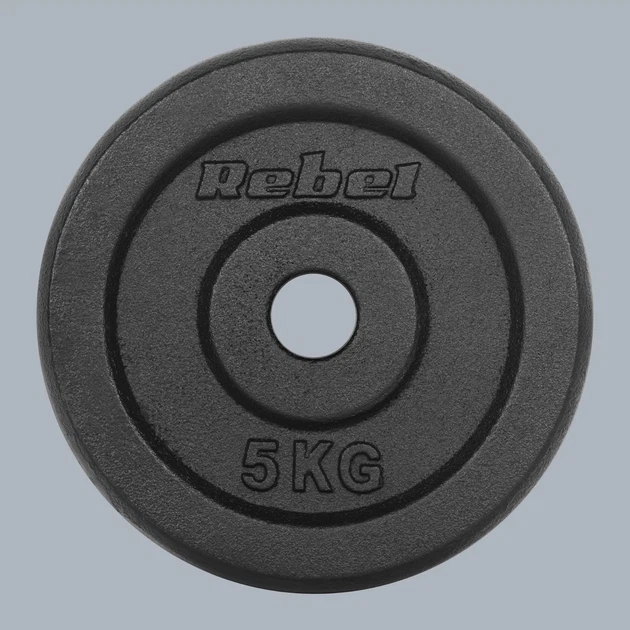 Zestaw talerzy Rebel Active gumowane 4 x 5 kg (5901890106153) - obraz 2