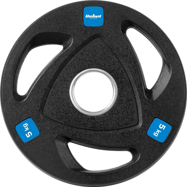 Zestaw talerzy olimpijskich Rebel Active gumowane 4 x 5 kg (5901890100359) - obraz 2