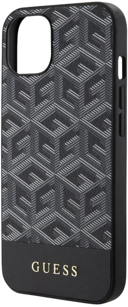 Панель Guess GCube Stripes MagSafe для Apple iPhone 15/14/13 Black (3666339194703) - зображення 4