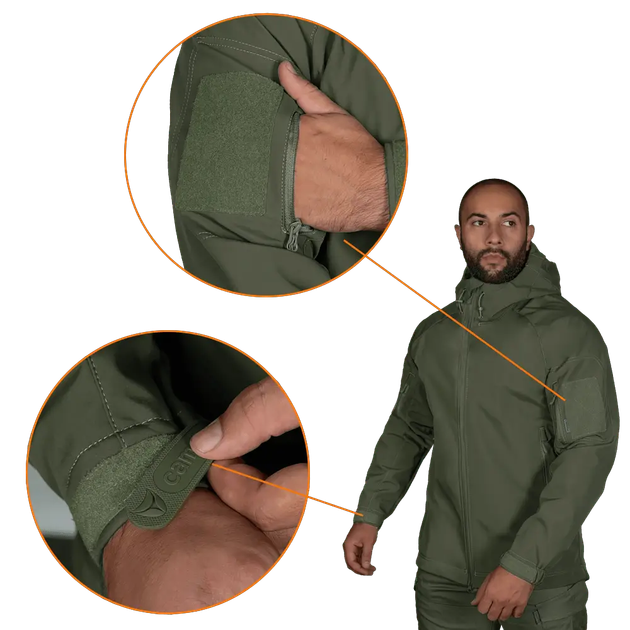 Куртка чоловіча тепла Stalker SoftShell Оливковий L (AI1646) - зображення 4