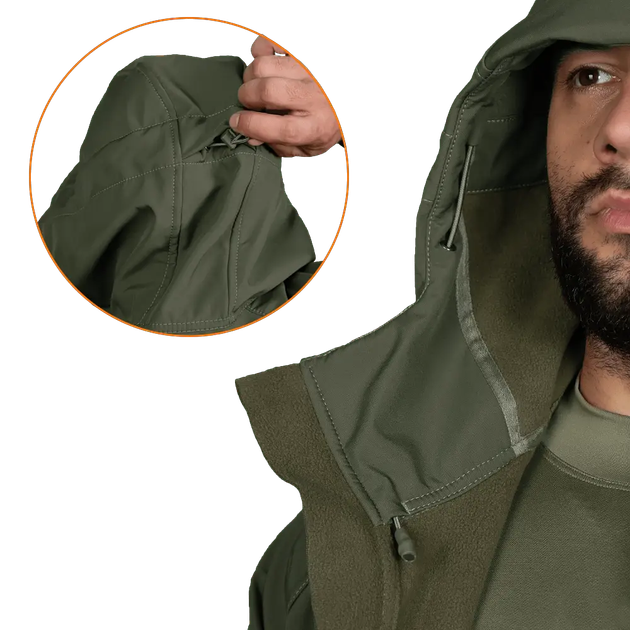 Куртка чоловіча тепла Stalker SoftShell Оливковий L (AI1646) - зображення 8