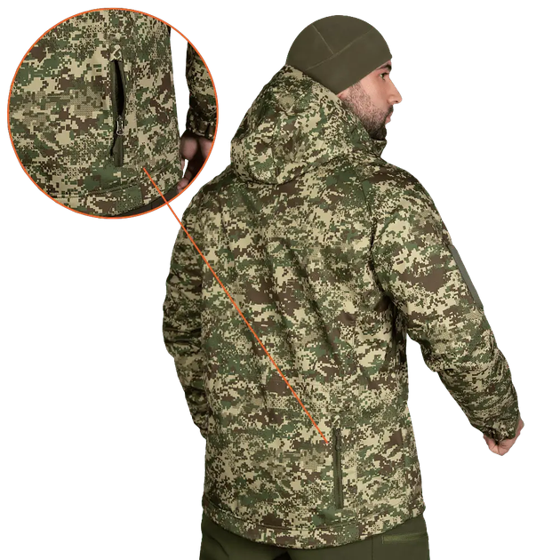 Куртка чоловіча тепла Stalker SoftShell 7495 Хижак піксель L (AI1640) - зображення 6