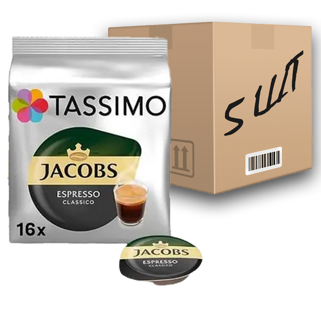 Кофе в капсулах Jacobs Tassimo Monarch Espresso 16шт (ящик 5шт) - Фото 1 Кофе в капсулах Jacobs Tassimo Monarch Espresso 16шт (ящик 5шт) - изображение 1