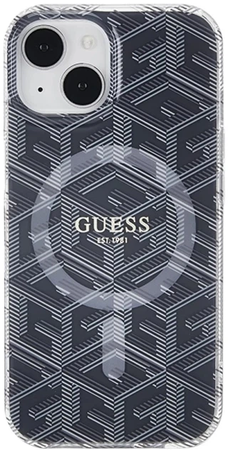 Панель Guess IML GCube MagSafe для Apple iPhone 15/14/13 Black (3666339221843) - зображення 2