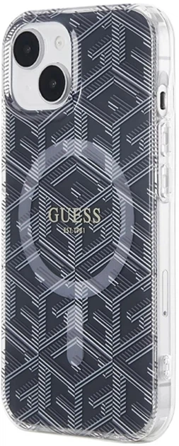 Панель Guess IML GCube MagSafe для Apple iPhone 15/14/13 Black (3666339221843) - зображення 3