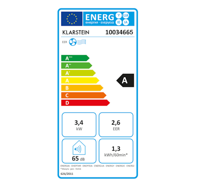 БУ Мобильный Кондиционер Klarstein Kraftwerk Smart 12K Air Conditioner 3-in-1 12000 BTU+приложение управления - Фото 2 БУ Мобильный Кондиционер Klarstein Kraftwerk Smart 12K Air Conditioner 3-in-1 12000 BTU+приложение управления - изображение 2