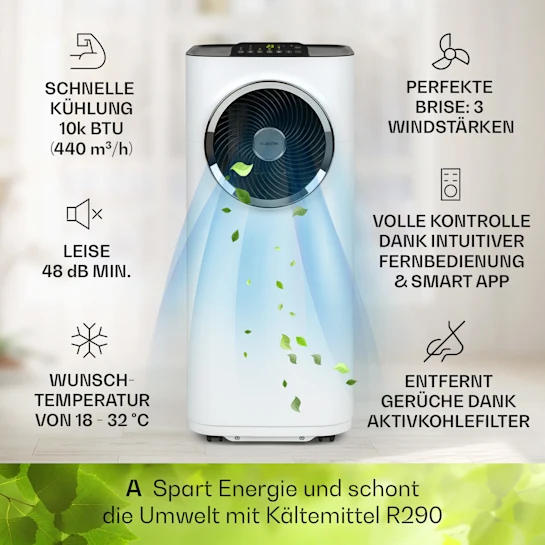 БУ Мобильный кондиционер Klarstein Kraftwerk Smart 10K 3-в-1 10000 BTU - изображение 7