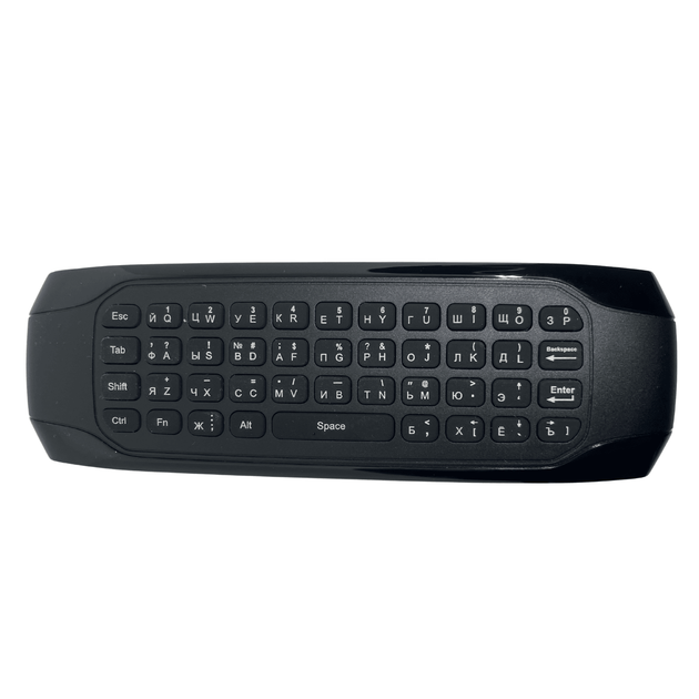 Пульт дистанційного керування G7V PRO Air mouse USB 2.4G (гіроскоп + мікрофон + клавіатура) EN/RU - зображення 2