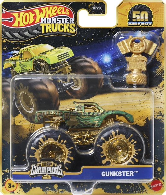 Машинка-позашляховик Hot Wheels Monster Trucks серії Бігфут - чемпіон з кубком в асортименті (JDV96) - зображення 5