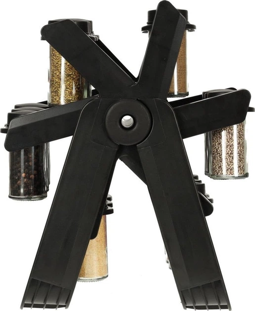 Organizer na przyprawy Excellent Houseware z 18 pojemniczkami szklanymi (5903039745223) - obraz 8