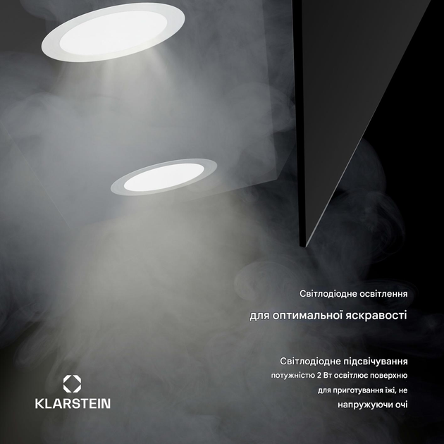 Вытяжка кухонная Klarstein Alina 90 см Черный - изображение 7