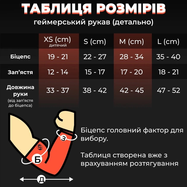 Ігровий рукав з обрізаною долонею 2.0 Бризки фарб Selerity S - изображение 8