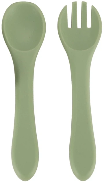 Набір посуду для годування дітей Ikonka зелений 8 елементів (5903039751149) - зображення 6