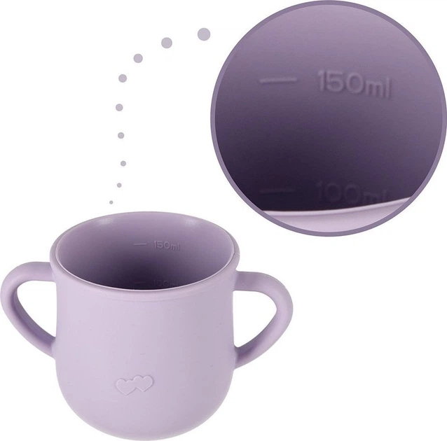 Набір посуду для годування дітей Ikonka фіолетовий 9 елементів (5903039740785) - зображення 7