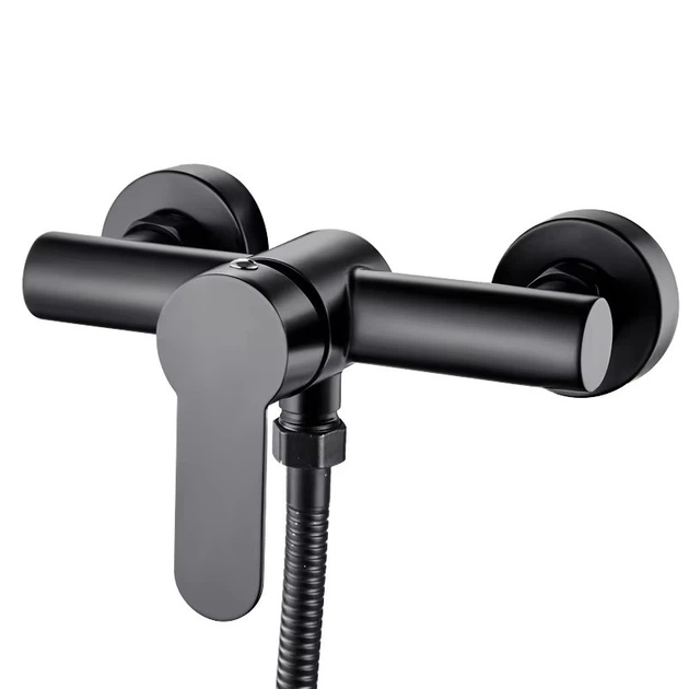 Смеситель для душкабины Zerix DAX-003 BLACK из нержавеющей стали SUS304 цвет черный (ZX4813) - изображение 2