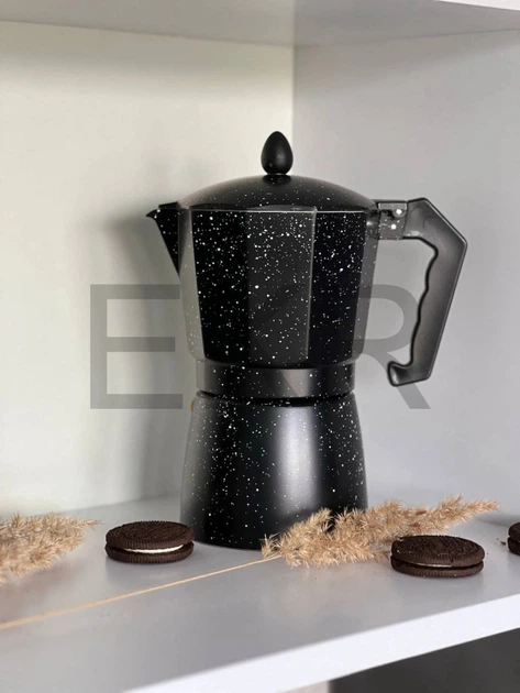 Гейзерна кавоварка 9 чашок з мармуровим покриттям Edenberg EB-3786 - Фото 4 Гейзерна кавоварка 9 чашок з мармуровим покриттям Edenberg EB-3786 - зображення 4