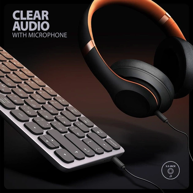 Клавіатура дротова Axagon HMC-KB 9 in 1 USB Silver/Black (HMC-KB-CRL) - зображення 10