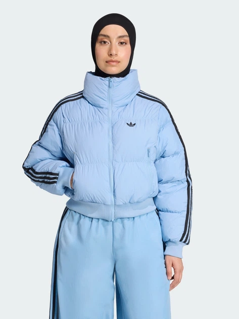 プラダ ゴアテックス ブルゾン ジャケット ブルー 水色 y2k 42 XL Пуховик зимний короткий женский Adidas Originals Adicolor JX2969