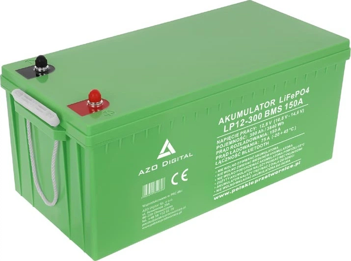 Акумуляторна батарея AZO Digital LiFePO4 LP12-300 12.8V 300Ah Bluetooth (AZO00D1362) - зображення 2