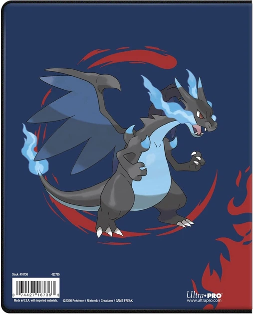 Album na karty Ultra Pro Pokémon - 4-Pocket Portfolio - Mega Charizard X Y (0074427167363) - obraz 2