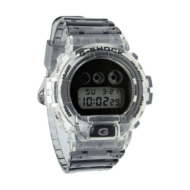 Мужские часы Casio G-Shock DW-6900SK-1 — цифровые, прозрачный корпус, ударопрочные, водозащита 200 м - изображение 2