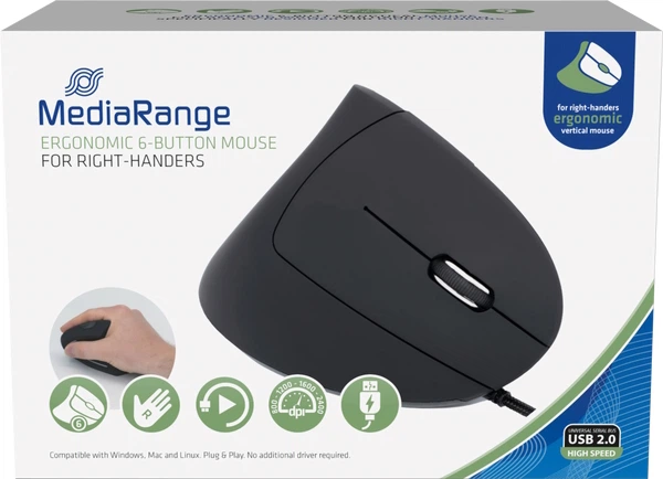 Миша MediaRange Mouse Wireless Black (MROS233) - зображення 3