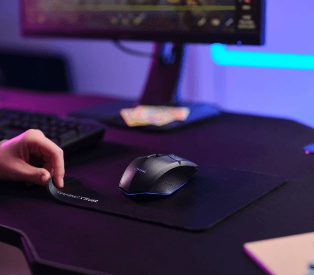 Mysz Trust GXT 112 Felox Bezprzewodowa z podkładką GamingXTrust Czarna (8713439250701) - obraz 8