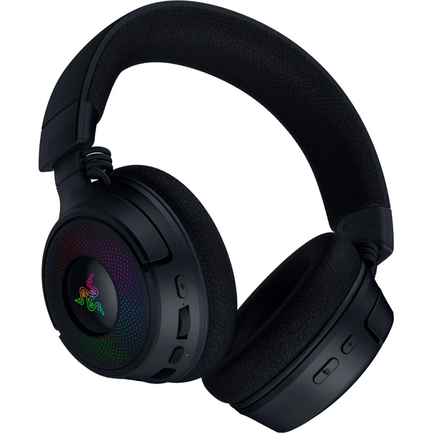 Гарнитура игровая Kraken V4, USB-A/WL/BT, RGB, черный Razer (2000003390762) - Фото 4 Гарнитура игровая Kraken V4, USB-A/WL/BT, RGB, черный Razer (2000003390762) - изображение 4