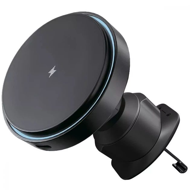 Магнітний тримач в авто з MagSafe Proove Light Circle 15W black | Тримач для IPhone в машину FF 479260001 - Фото 1 Магнітний тримач в авто з MagSafe Proove Light Circle 15W black | Тримач для IPhone в машину FF 479260001 - зображення 1