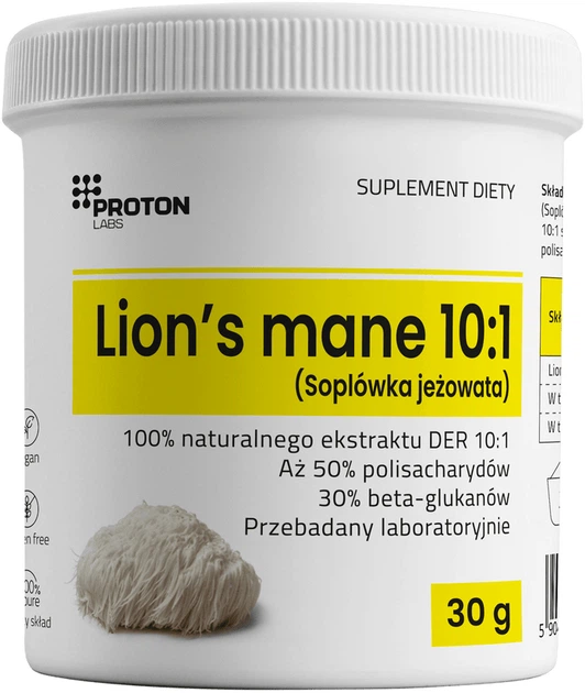 Дієтична добавка Proton Labs Lion's mane 10:1 30 г (5904209824830) - зображення 1