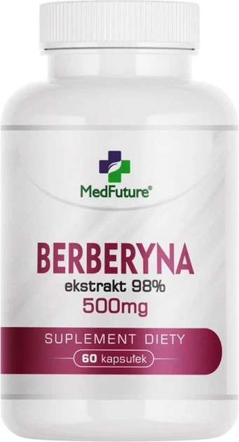 Suplement diety MedFuture Berberyna 98% 500 mg 60 kapsułek (5905669222792) - obraz 1