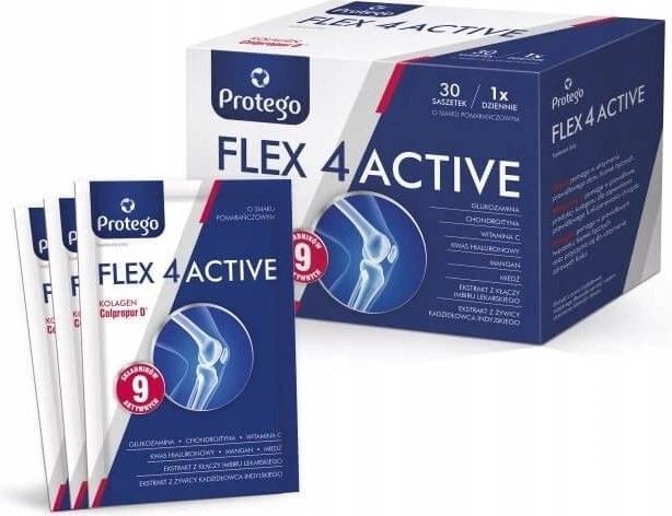 Дієтична добавка Protego Flex 4Active з апельсиновим смаком 30 саше (5905108790462) - зображення 1