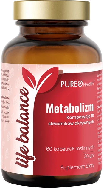 Suplement diety Pureo Health Life Balance Metabolizm 60 kapsułek (5907637934898) - obraz 1