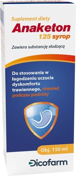 Дієтична добавка Dicofarm Polska Anaketon 125 Сироп 150 мл (8033300191231) - зображення 1