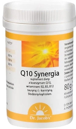 Suplement diety Dr. Jacob's Q10 Synergia 80 g (4041246501414) - obraz 1