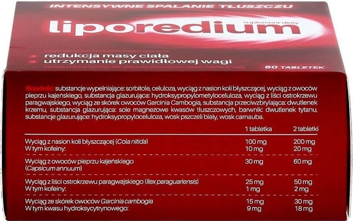 Дієтична добавка Aflofarm Liporedium 60 таблеток (5906071008448) - зображення 2