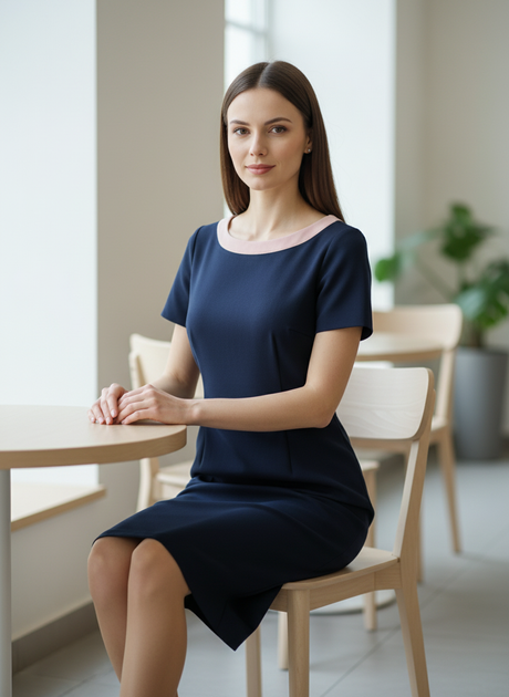 Платье inDresser M Синий (IN-8005020-Blue) - изображение 3