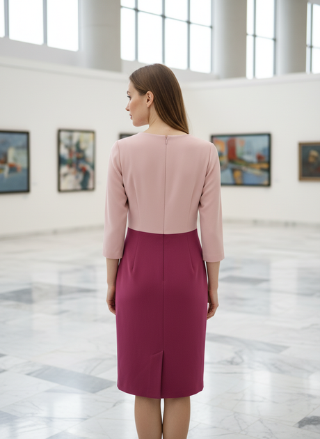 Платье inDresser XS Малиновый (IN-8008020-Crimson) - изображение 3