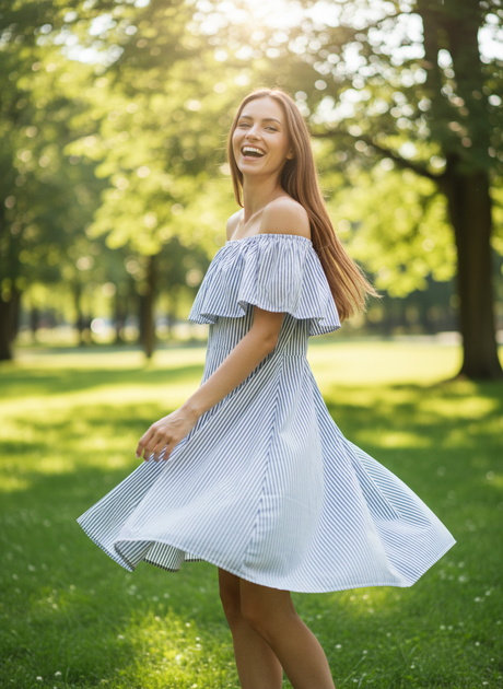 Платье inDresser XS Синий (IN-46000-Blue) - Фото 13 Платье inDresser XS Синий (IN-46000-Blue) - изображение 13