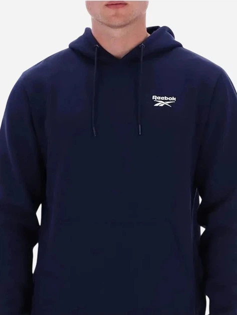 Худі чоловіче Reebok Noah Small Logo Hoody 100240568 L Темно-синє (1200175334293) - зображення 4