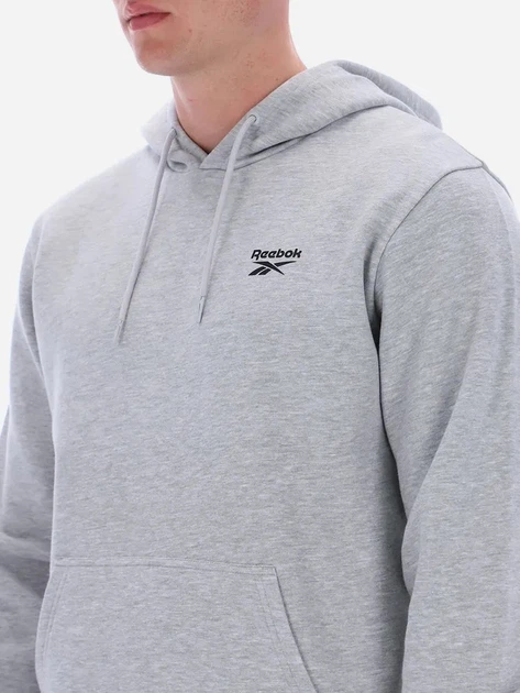 Худі чоловіче Reebok Noah Small Logo Hood 100240569 L Світло-сіре (1200175334569) - зображення 5