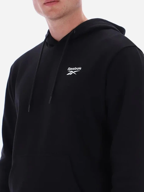 Худі чоловіче Reebok Noah Small Logo Hoody 100240570 L Чорне (1200175334835) - зображення 4