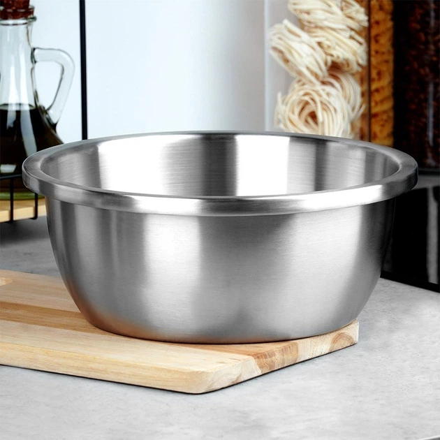 Miska do miksowania Nava Acer stalowa Srebrzysta 28 cm 4.3 l (10-261-003) - obraz 5